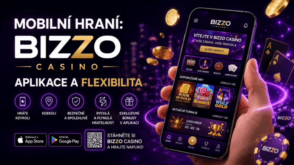 Mobilní hraní Bizzo Casino aplikace a flexibilita